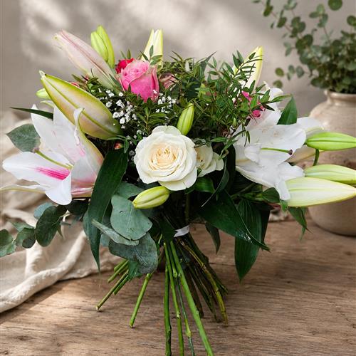 Lilies and roses