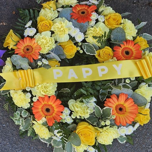 Yellow and orange wreath